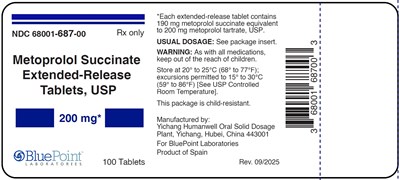Metoprolol Succinate Er Tabs 200mg 100s (Metoprolol Succinate Er Tabs Labels Rev 9 2025 200mg 100s)